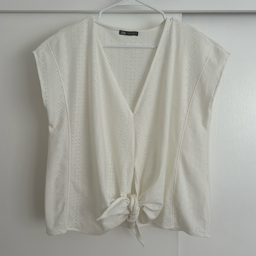Zara White top